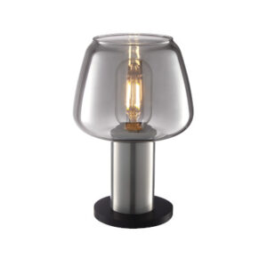 Très élégante, cette lampe en verre fumé noir apportera un éclairage d'ambiance et une note de décoration dans votre intérieur.