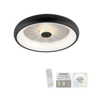 Le plafonnier noir ou applique à LED fusionne un design élégant, une technologie innovante et des jeux de lumière enchanteurs.
