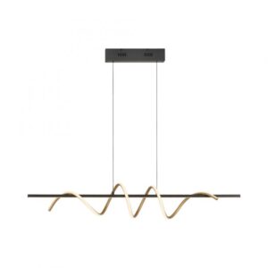 La suspension LED design noir et laiton séduit par son allure moderne et raffinée. Son corps torsadé, à la fois sobre et original, combine l’élégance du laiton et la profondeur du noir pour un rendu chic et intemporel. Cette association de matières en fait un luminaire aussi décoratif que fonctionnel, idéal pour sublimer une table à manger, un salon ou même un bureau. Un éclairage modulable et chaleureux Équipée d’une platine LED intégrée, cette suspension diffuse une lumière blanc chaud de 3000 K, parfaite pour créer une ambiance cosy et accueillante. Grâce à son variateur 3 niveaux, vous adaptez facilement l’intensité selon vos envies : lumière vive pour vos repas ou activités, éclat adouci pour un moment de détente. La technologie Switchmo intégrée permet cette variation directement via un interrupteur classique, sans installation supplémentaire.