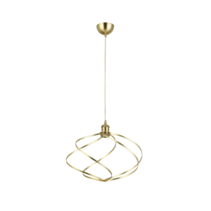 Apportez élégance et légèreté à votre intérieur avec cette suspension aérienne en métal or Ø50 cm. Design graphique, finition dorée et structure ajourée pour un éclairage décoratif chic.