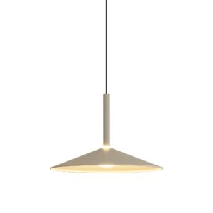 Plafonnier LED Calice finition cendre. Éclairage blanc chaud 3000 K et 800 lm, design minimaliste et diffusion homogène pour salon, chambre ou entrée.