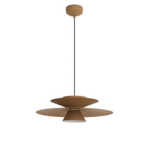 Suspension LED noire 12 W avec lumière blanc chaud 3000 K et 900 lm. Design contemporain pour salon, salle à manger ou cuisine ouverte.