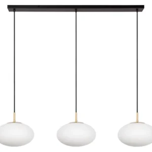Suspension design Élysée en métal et verre. Luminaire contemporain pour salon, salle à manger ou cuisine. Style moderne, éclairage chaleureux et diffusion élégante.