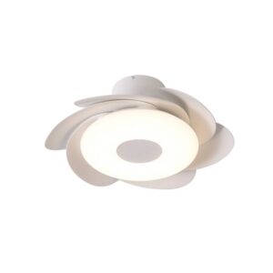ventilateur de plafond LED silencieux design forme fleur