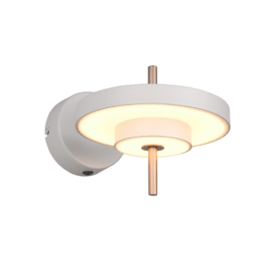 Applique murale design moderne coloris gris chaud et or de la marque Trio Lighting.