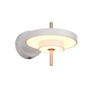 Applique murale design moderne coloris gris chaud et or de la marque Trio Lighting.